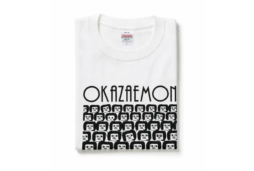 オカザえもん Tシャツ クッション 公認スマイル セット S 白