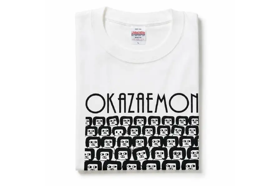 オカザえもん 公認エンジョイコーデ セット XL キャップ 黒 Tシャツ 白
