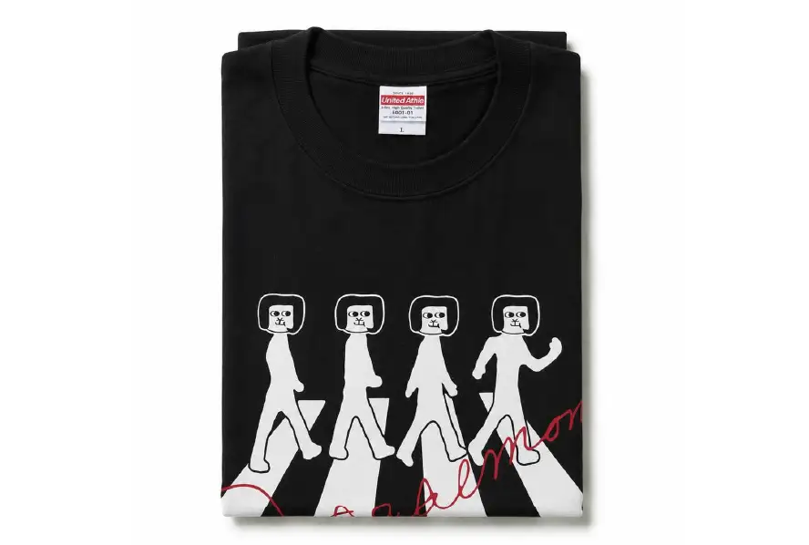 オカザえもん 公認エンジョイコーデ セット L キャップ 白 Tシャツ 黒