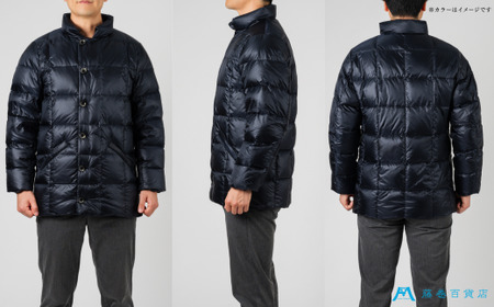 【Mサイズ】【藤巻百貨店】 HOKKAIDO DOWN×CENTENA （ネイビー） 北海道ダウンジャケット ダウンジャケット メンズ レディース アウター コンパクト 超軽量 羽毛 フードなし 男性 女性 北海道 小樽市