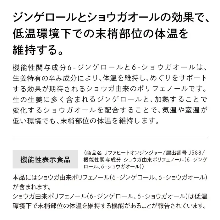 ReFa HEAT ON GINGER | リファ 飲料 ジンジャードリンク 美容 温活 冷え性 生姜 美容ドリンク インナーケア