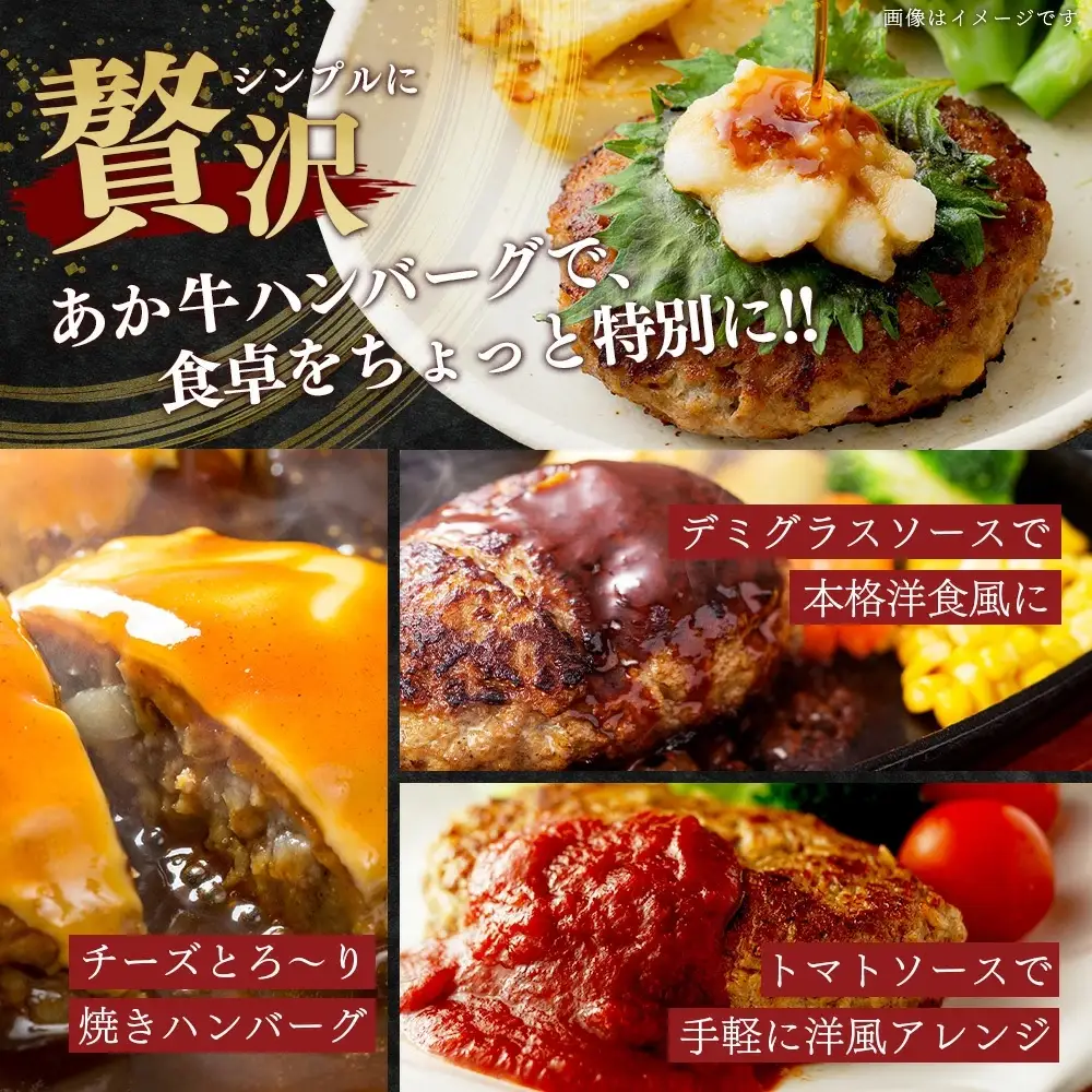 【GI認証】くまもと あか牛 ハンバーグ《ご家庭用》150g×10個 あか牛100％ 赤身 冷凍 熊本県産 あかうし はんばーぐ 惣菜 おかず 和牛 牛肉 073-0409