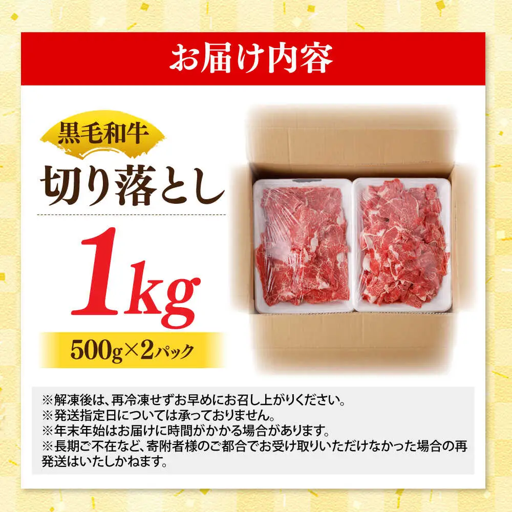 長崎県産 牛肉切り落とし1kg [SBA093] 牛肉