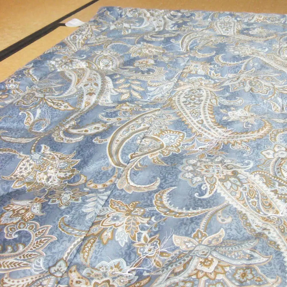 国産真綿100％使用 近江真綿 手引き布団 1.5kg シングル 【青色】　[AQBN015] 布団 かけ布団