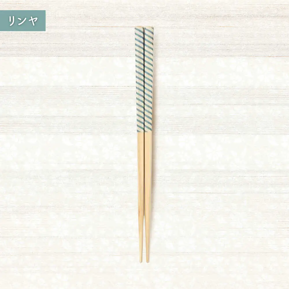 ihana -Hamppu lehti / Linja (ハンプレフティ/リンヤ) 紙箱入り ペア セット / 箸 はし カトラリー お箸  小浜市 / スタイル・オブ・ジャパン[BFCX040]