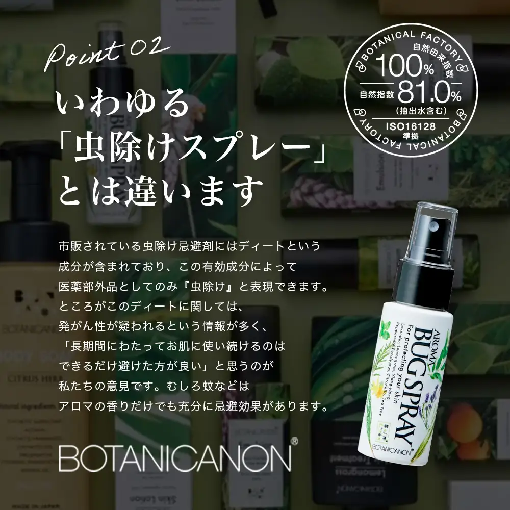アロマプロテクト アウトドアローション（50ml×1個） BF-9|アロマ 虫よけ アウトドア アルコールフリー 自然 ボタニカノン BOTANICANON ケミカルフリー 鹿児島県 南大隅町 ボタニカルファクトリー