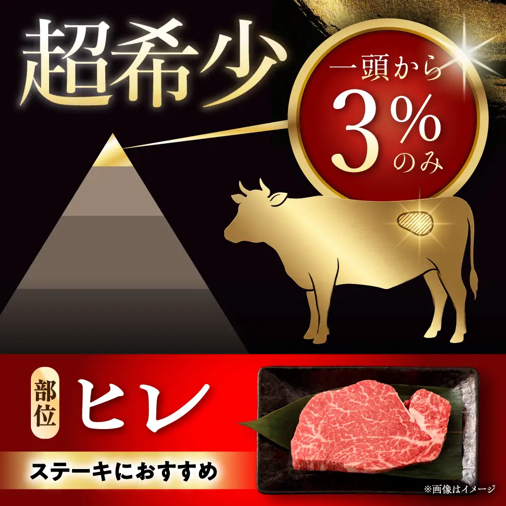 瀬戸山麓牛 ヒレステーキ 400g (100g×4) / 牛肉 ヒレ ステーキ / 瀬戸市 / 合資会社関屋精肉店 [BBBQ056]