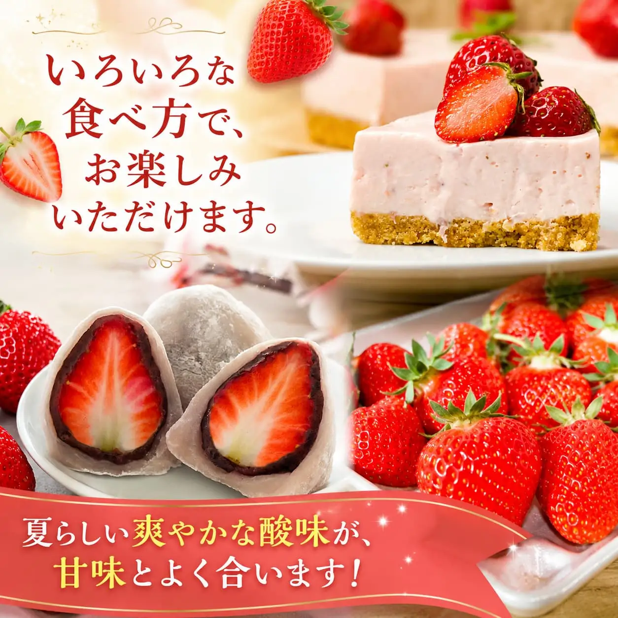 【10月31日まで受付！】いちご すずあかね 250g～300g×2パック 盛岡市 玉山うるおいイチゴ園