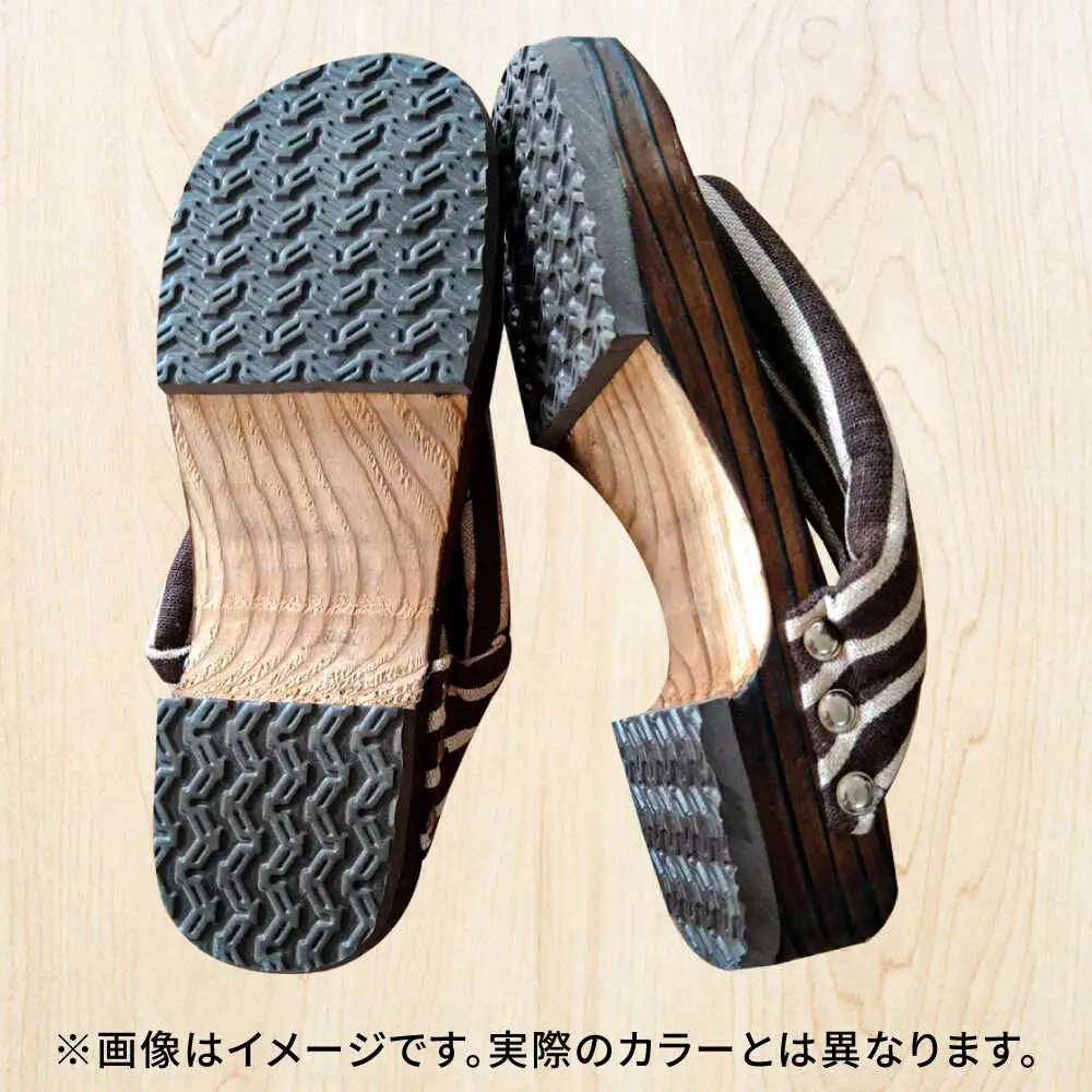 【選べるサイズ】日田杉下駄 えんじ色系(ビーチ) 25〜27.5cm 日田市 日田杉 外履き サンダル 下駄 [ARBJ010]