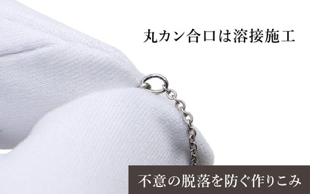 天然 ダイヤ 0.03ct チタンネックレス/BRD132/女性向/直径Φ2mmダイヤ石留 【チェーンの長さ：42cm】 幅1.15mmあずき小判チタンチェーン チタン製 日本製 【ネックレス チタンチェーン ダイヤモンド オールチタン 純チタン アクセサリー おしゃれ 軽量】 [K-20309_01]