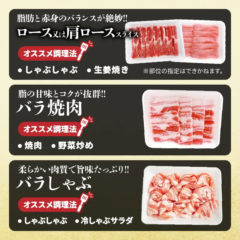 宮崎県産 豚肉 5種 セット (合計3.2kg) 国産 食品 豚バラ 切り落とし ロース スライス 焼肉 BBQ しゃぶしゃぶ 生姜焼き とんかつ ソテー 豚丼 野菜炒め 冷しゃぶ 個包装 小分け おすすめ おかず お弁当 晩ご飯 手軽 便利 ギフト 贈り物 冷凍 日南市 送料無料_CD73-25
