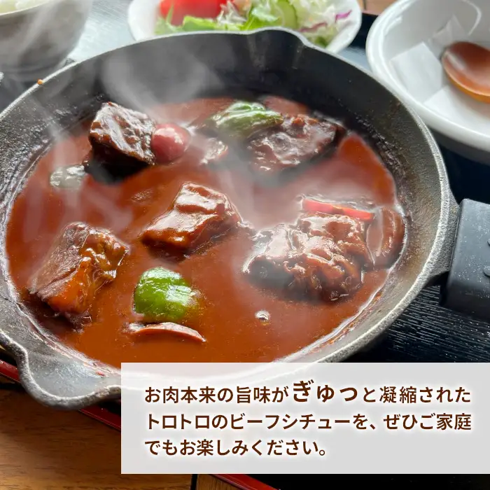 お肉ごろごろ 農園レストランで大人気 段戸山牛のビーフシチュー 2人前 惣菜 レトルト ビーフシチュー 牛肉 シチュー 手作り 食品 おかず 惣菜 牛 農園 -216
