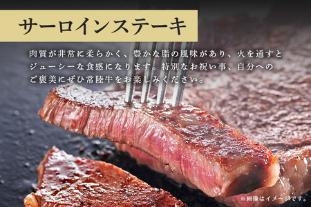 常陸牛　サーロインステーキ500g（250g ×2）【茨城県共通返礼品 / 茨城県産】 C09-011