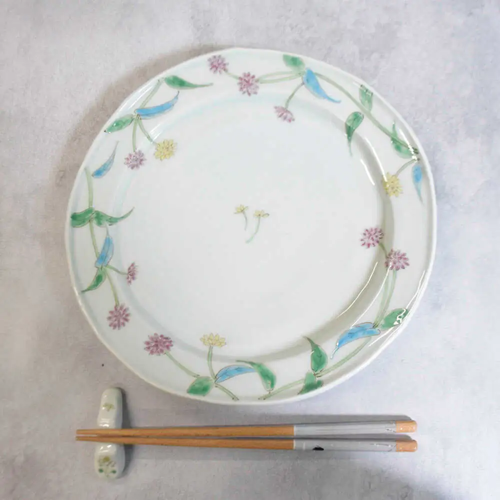 【波佐見焼】矢車草 8寸皿 1点【藍水】[GB63] 波佐見焼 食器