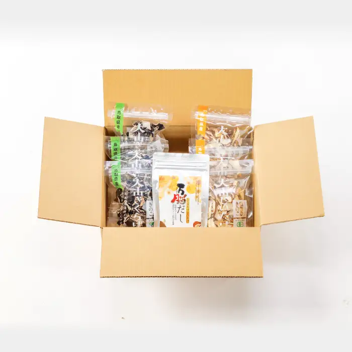 オーガニック乾燥しいたけ(20ｇ×3袋)・乾燥きくらげ(20ｇ×3袋)と万脳だしセット【乾物 椎茸 シイタケ 木耳 キクラゲ 出汁 詰め合わせ セット 料理 調味料】