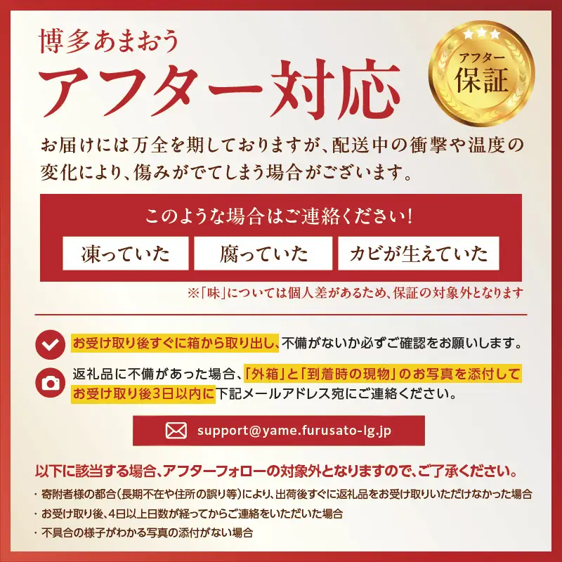 【先行受付：2027年2月発送開始】博多あまおうＧ250g×4パック 1000g アフター保証 数量限定 大きめ果実のあまおう 002-003-F