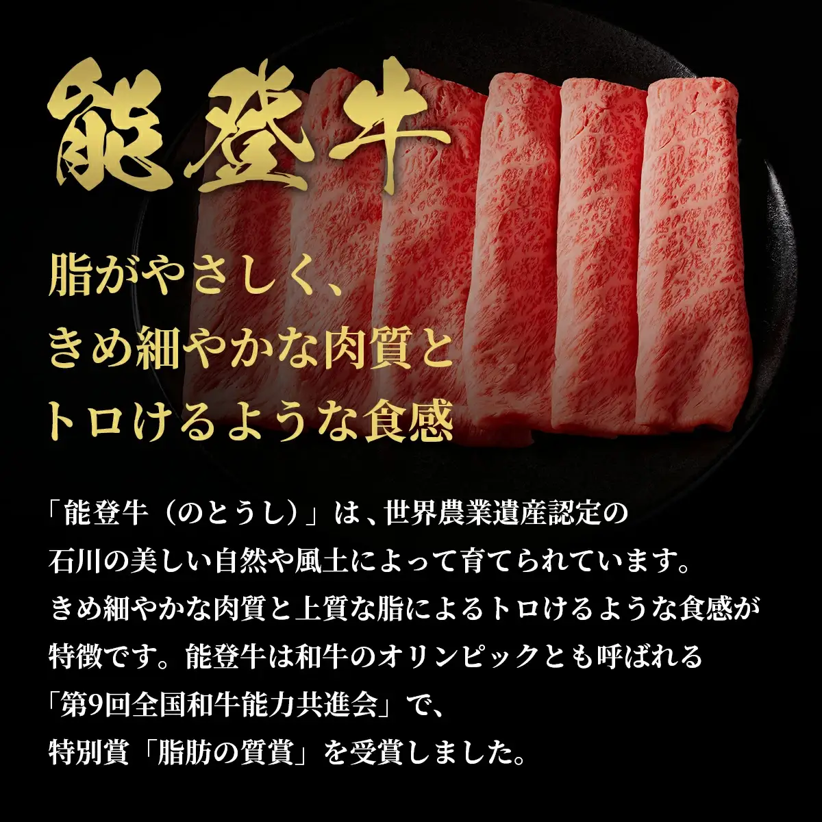 【和牛セレブ】能登牛 牛肩ロース  200g　wa111　肩ロース