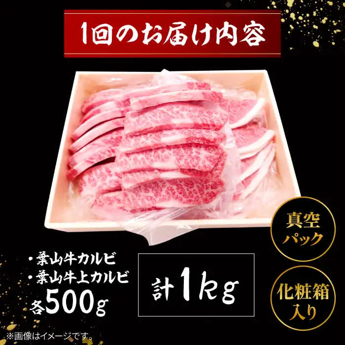 【全12回定期便】 葉山牛 上カルビ500gカルビ500g／ カルビ 上カルビ[ASAP055]
