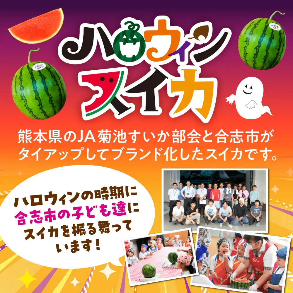 【先行予約】【2026年10月上旬より順次発送】熊本 ハロウィンすいか 1玉（約6～7kg） すいか[AYAB031]