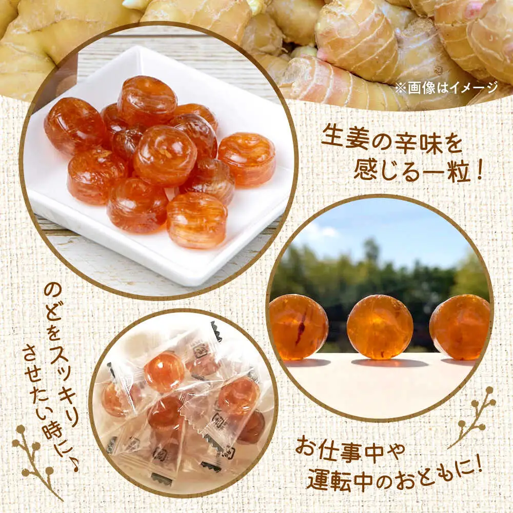 ほんきのしょうがのど飴 6袋セットのど飴[AYAD015]