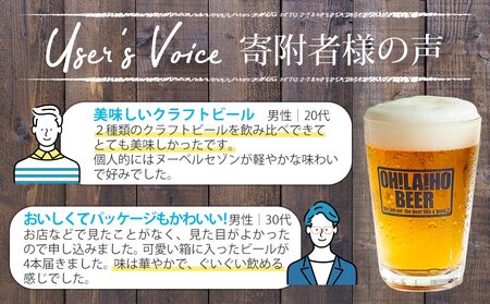 クラフトビール3種4本 飲み比べ【オラホビール】 | 地ビール ゴールデンエール アンバーエール ヌーベルセゾン 350ml 4本 4缶 長野 東御市 信州 ギフト プレゼント 常温