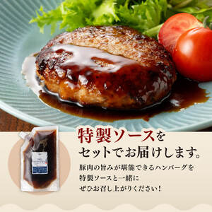 【令和8年10月発送】さんきょうみらい豚 ”ふんわりやわらか” ハンバーグセット（90g×11P、ソース200g付） 豚肉