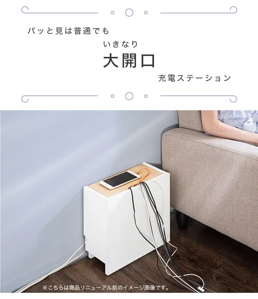 背面収納ボックス3030 タップ収納 幅32 SPS-32WH（コンセント収納） SNG101338002