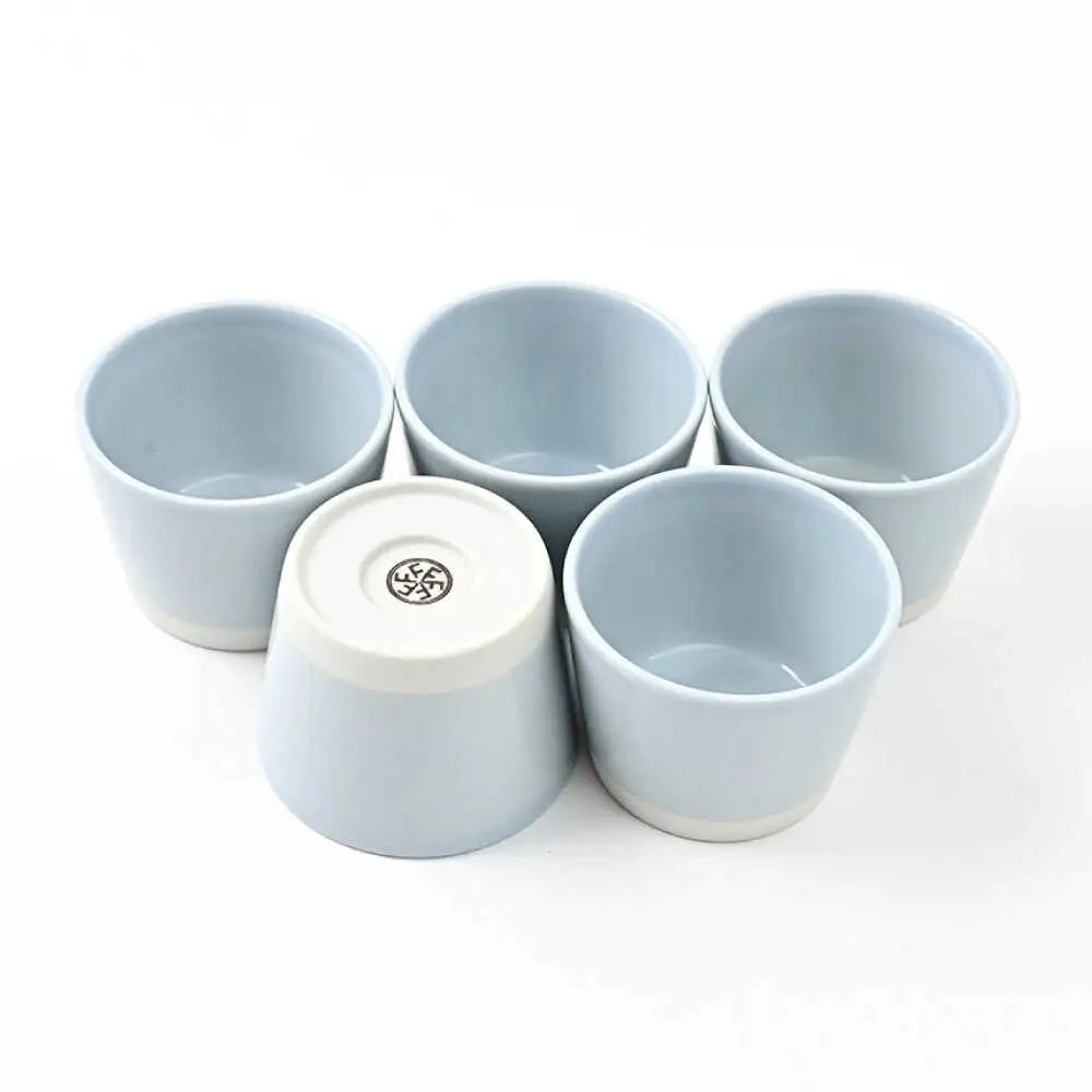 【波佐見焼】 Pasty（パスティー）　ミニカップ　パステルブルー 5個セット そばちょこ【福田陶器店】[PA394]