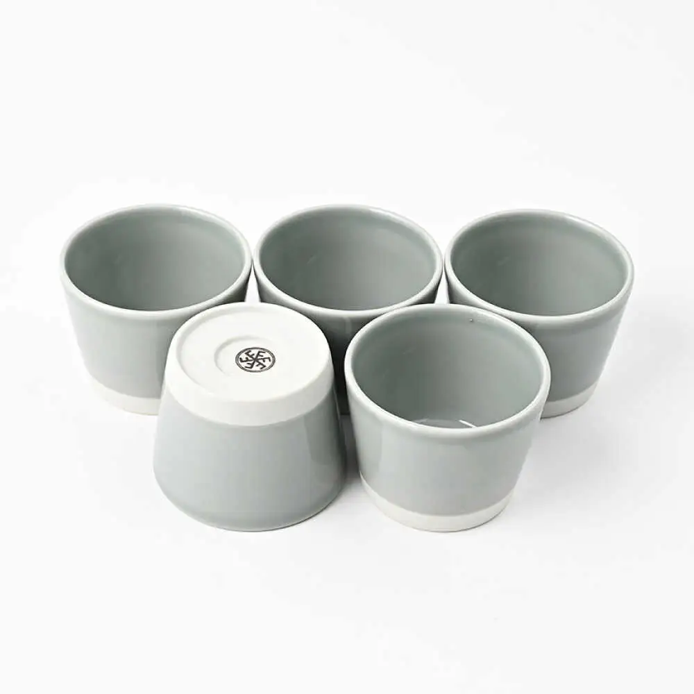 【波佐見焼】 Pasty（パスティー）　ミニカップ　パステルグレー 5個セット そばちょこ【福田陶器店】[PA397]