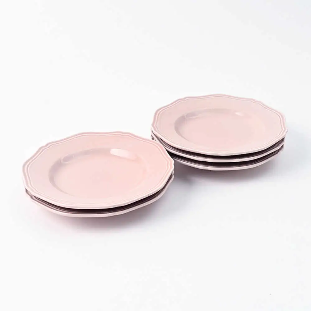 【波佐見焼】 Pasty（パスティー）　プレートS　パステルピンク 5枚セット 取皿【福田陶器店】[PA402]