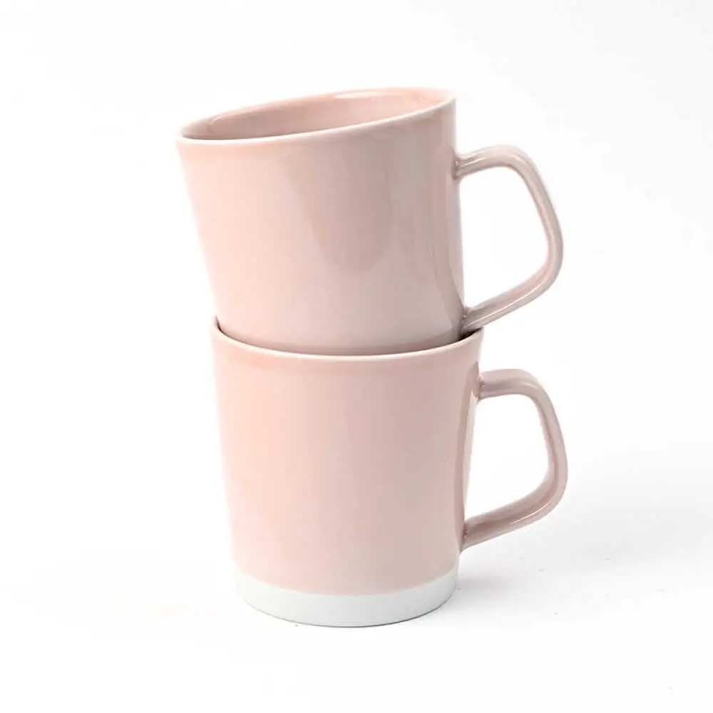 【波佐見焼】 Pasty（パスティー）　マグカップ　パステルピンク　ペア　2個セット【福田陶器店】[PA408]