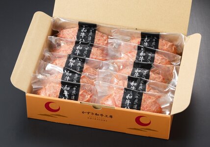 自家製和牛ハンバーグ（生・冷凍個別真空）10個セット  | 牛肉 牛 肉 にく 和牛 かずさ和牛 国産 ハンバーグ 新鮮 オススメ 千葉県 君津市 きみつ