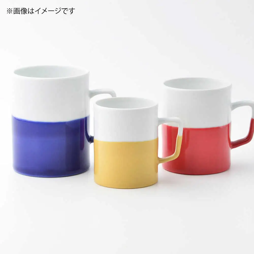【波佐見焼】【essence】dip mug 〈M〉 レッド 2点セット マグカップ【西海陶器】[OA461]