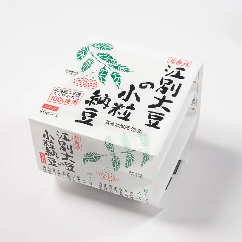 江別大豆の小粒納豆（40ｇ×3P　12ユニット入） EB8-0400