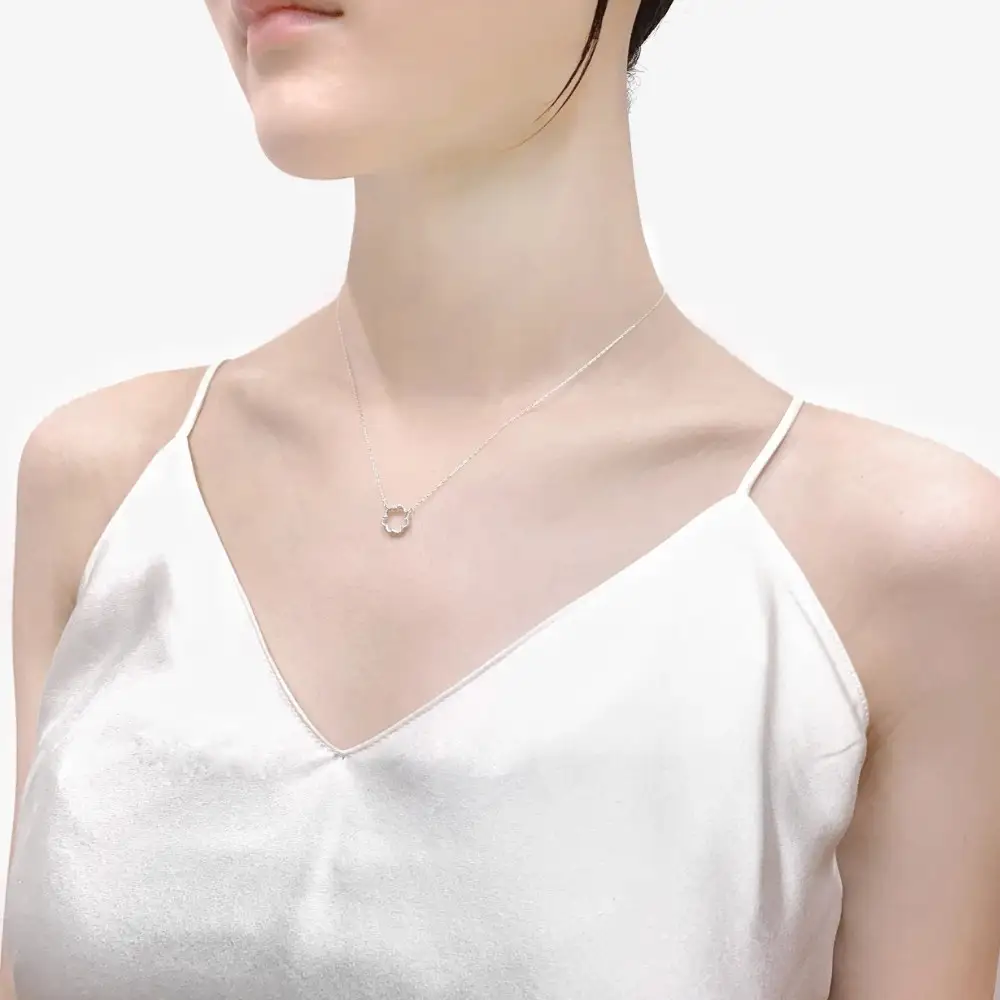ミモザ ネックレス シルバー アクセサリー KAORU