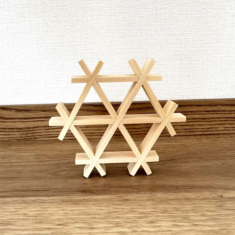 組子細工体験キット・小 HOKKAIDO WOOD 木 手作り 自然 伝統 F6S-524