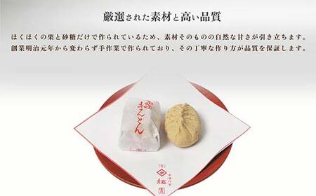 ＜御菓子司梅園＞ 栗きんとん10個 【1月お届け】 栗きんとん 和菓子 菓子 スイーツ 秋 限定 詰め合わせ 冷蔵 岐阜県 F4N-3042