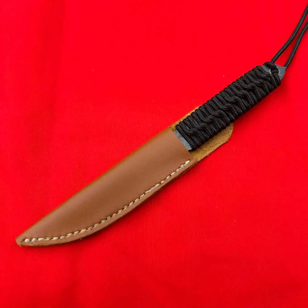 【職人技の極み】ペーパーナイフ 110mm 革ケース付き / アウトドア キャンプ 釣り / 南島原市 / 重光刃物鍛造工場[SEJ027]