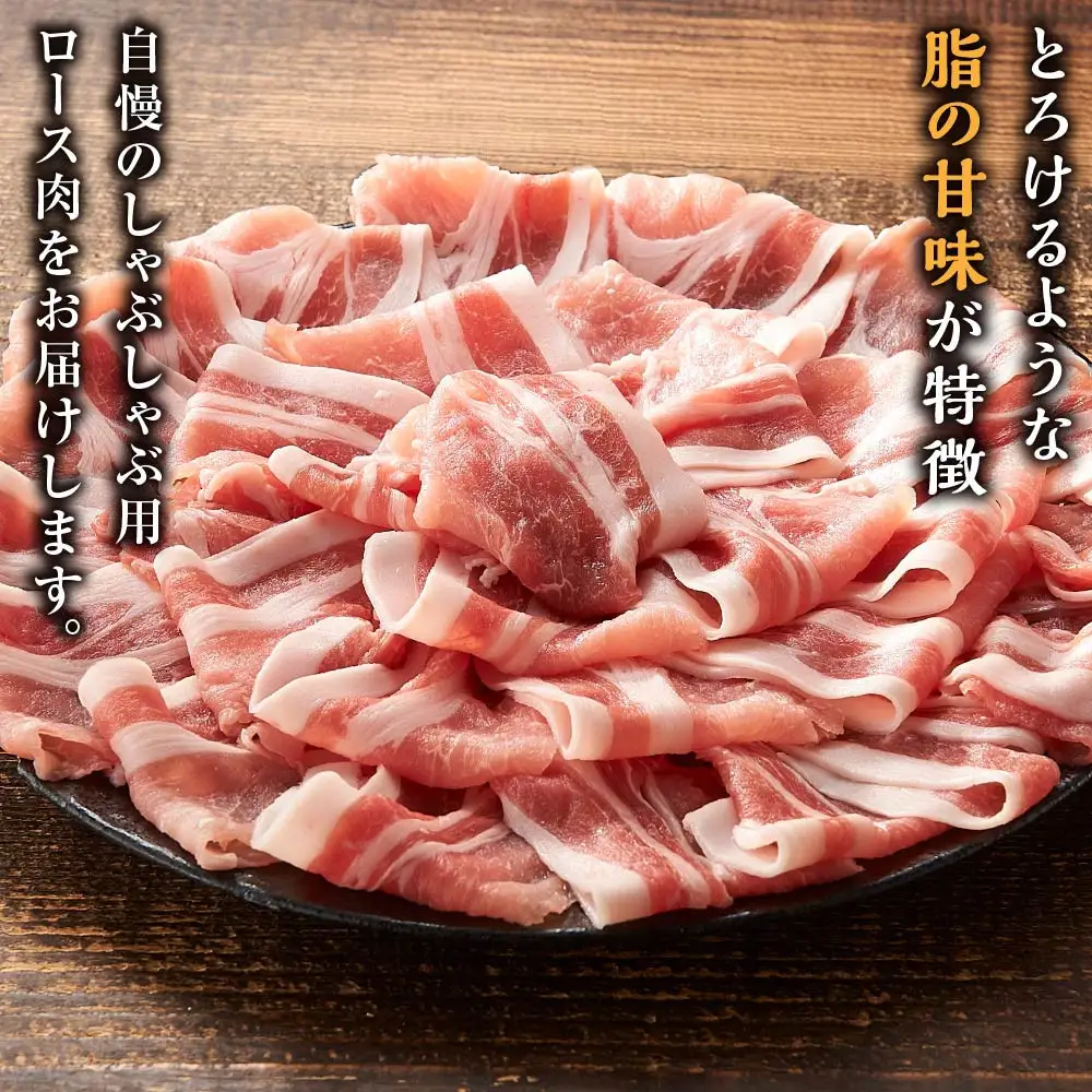 ロース しゃぶしゃぶ 1kg （500g ×2パック）富士ケ嶺ポーク ｜豚肉 しゃぶしゃぶ