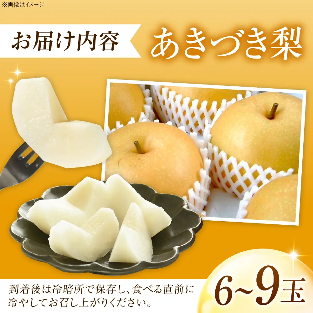 【先行予約】あきづき梨 6-9玉入 BKAD035 梨