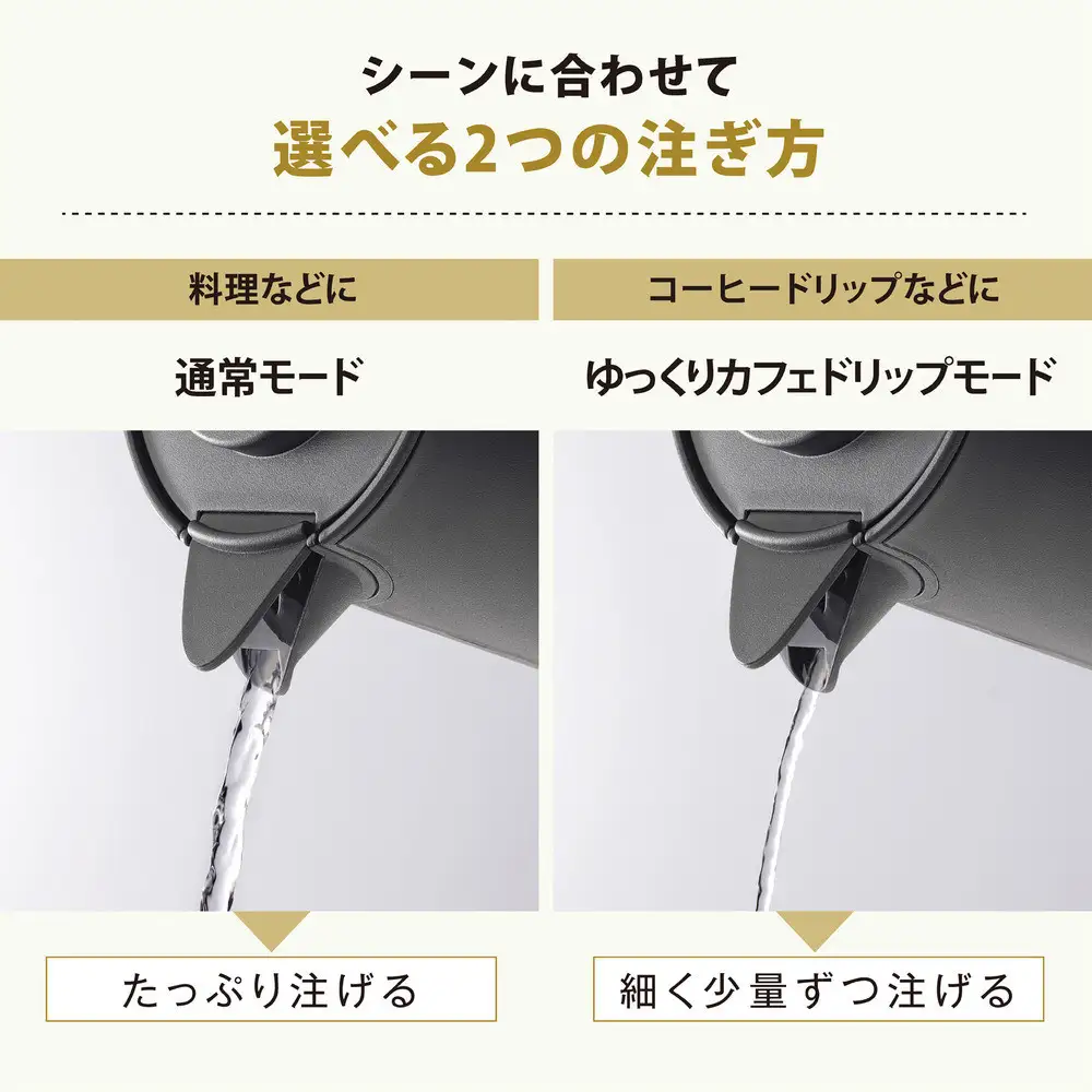 象印 【 STAN. 】 電気ケトル CKPA08-BA ブラック 電気ケトル