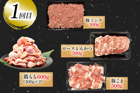 豚肉 鶏肉 宮崎県産 6回 定期便 豚肉 鶏肉