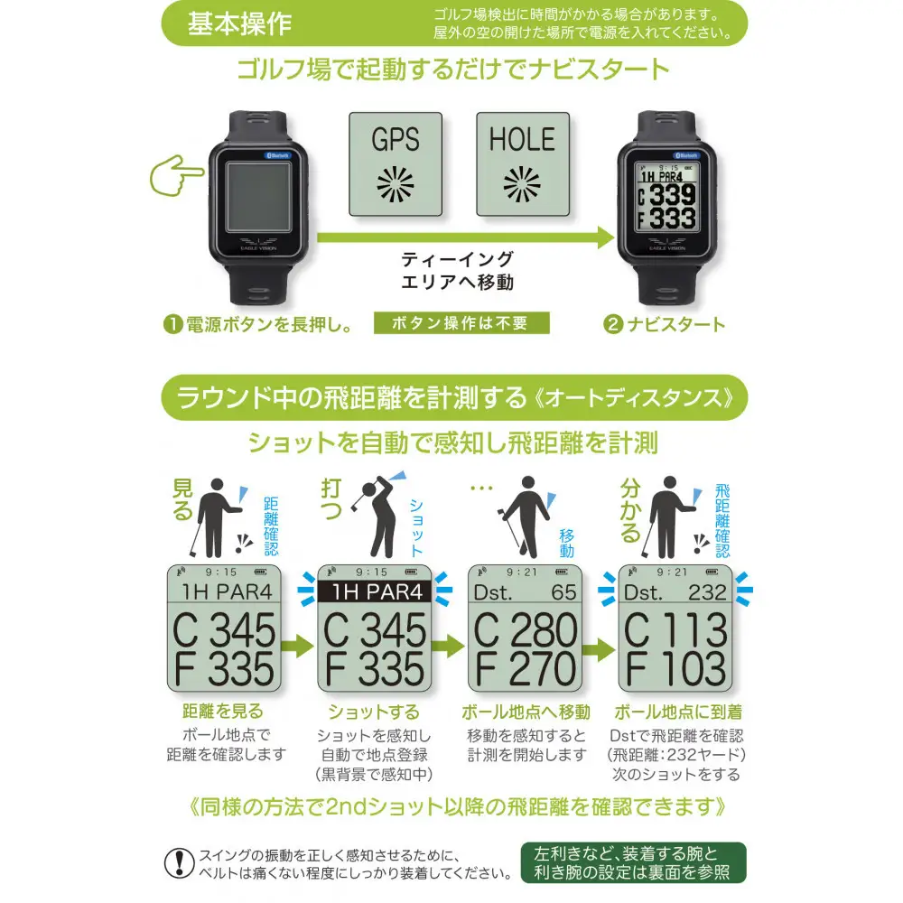 ゴルフグッズ EAGLE VISION watch6 WH ゴルフ