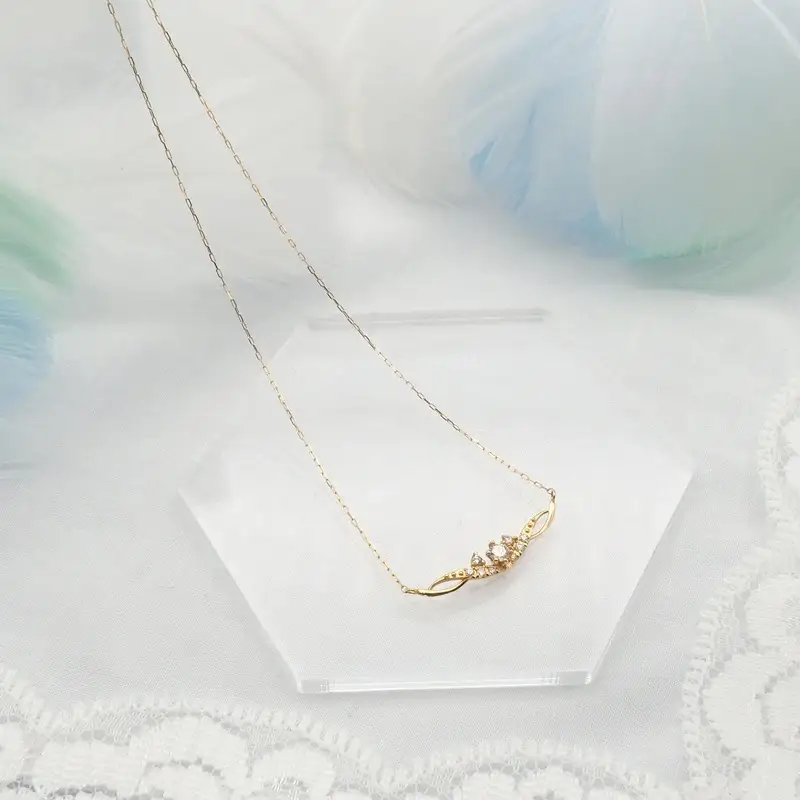 K18 0.10ct ダイヤモンド ペンダントネックレス HH-019737 SWBT005-k18