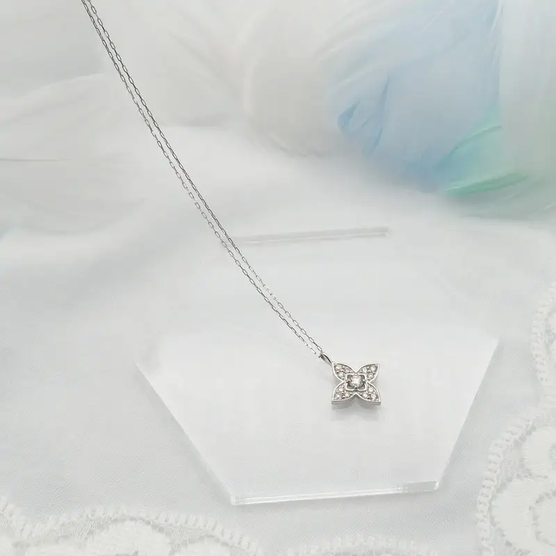 PT900/PT850 0.15ct ダイヤモンド ペンダントネックレス HH-019744 SWBT011