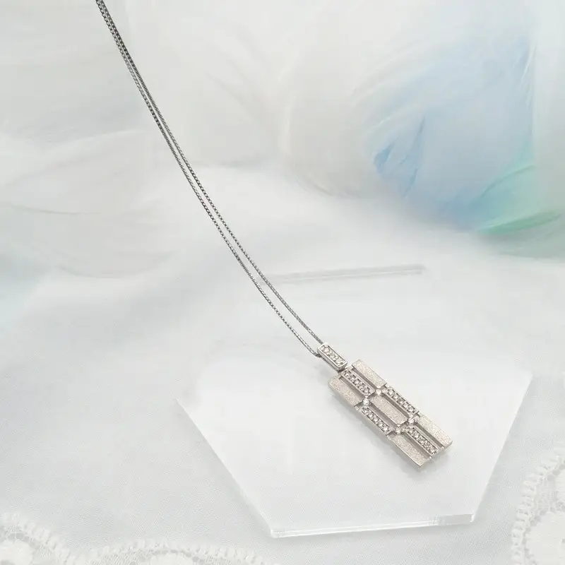 PT900/PT850 0.18ct ダイヤモンド ペンダントネックレス HH-019745 SWBT012