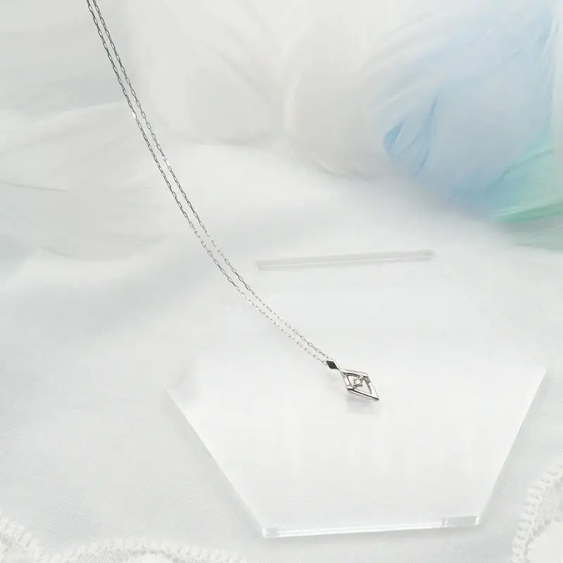 PT900/PT850 0.01ct ダイヤモンド ペンダントネックレス HH-019747 SWBT013-pt