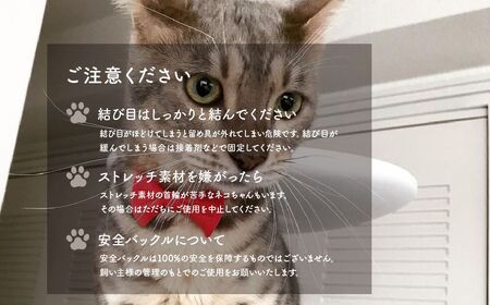 猫の首輪 necono -Luce Ribbon- ルーチェリボン【Strawberry Sorbet】ねこの首輪 | 猫 ペット 猫の首輪  ペットグッズ ねこ 埼玉県 上尾市 