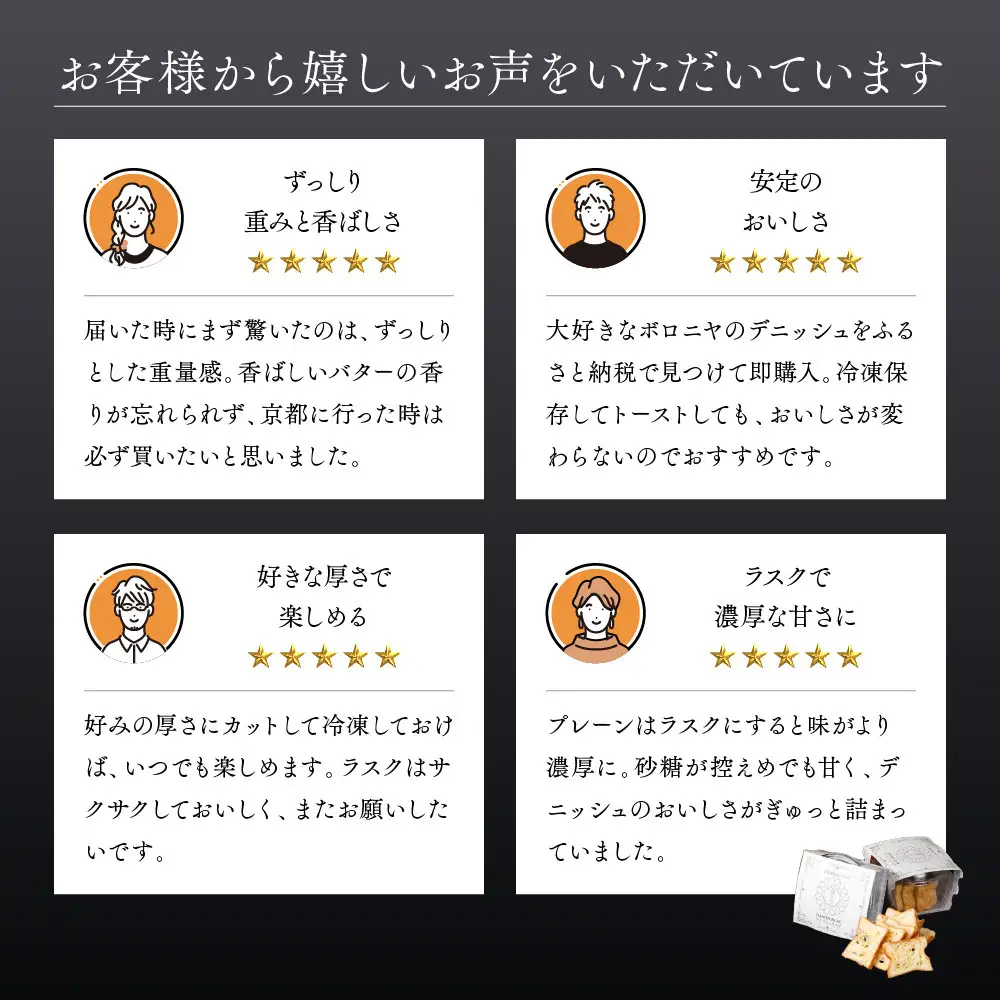 【京都祇園ボロニヤ】元祖デニッシュ食パン&デニッシュラスクオリジナルセット
