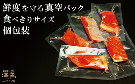 【訳あり】北海道産 サーモン お刺身用ブロック 1kg（約10～14パック前後）　日本海 かもめ島海面養殖　純国産 ブランドサーモン『江さしっ子 繁虎』　衝撃の口どけ　とろける脂　生食可　冷凍　小分け　個包装　トラウトサーモン　刺身　サーモンステーキ　カルパッチョ　海鮮　鮭　さけ　シャケ　しゃけ　さーもん　切り落とし　規格外